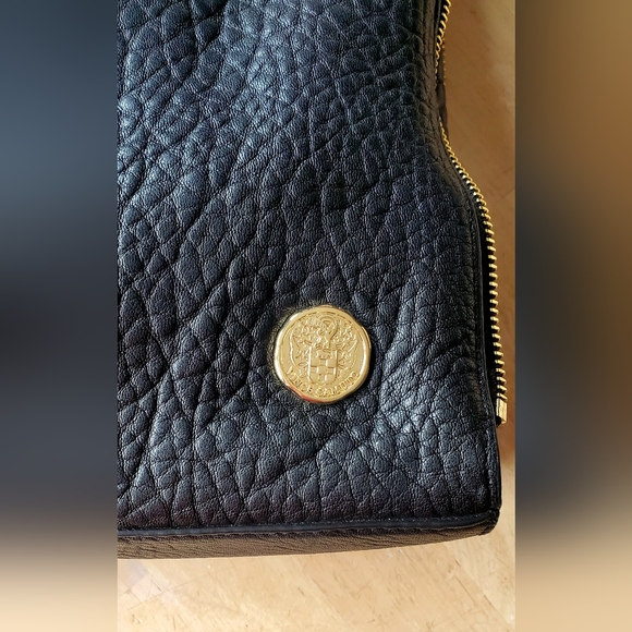 NEW Vince Camuto Genuine Pebble Leather "Riley" Tote Crossbody Bag Purse Black - Picture 9 of 16